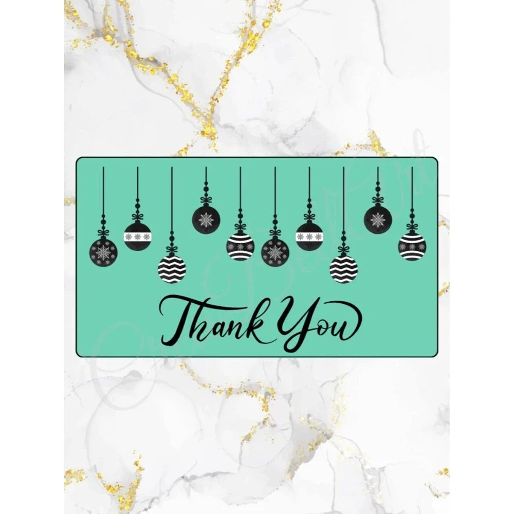 Christmas Thank You Stickers | Holiday Design | Small Business Packaging